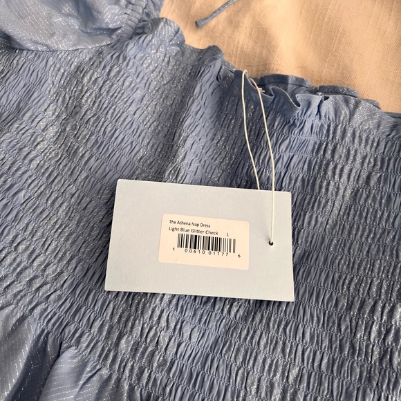 New Hill House The Athena Nap Dress Light Blue Nap Dress size Large - Picture 4 of 6